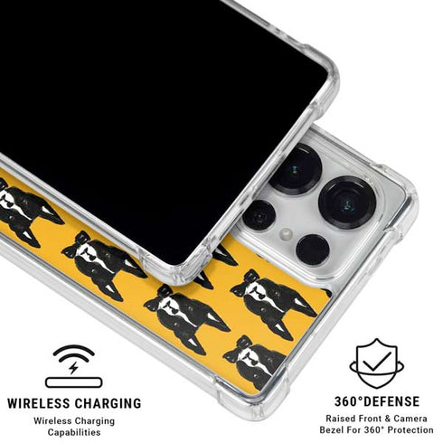 Bouffants and Broken Hearts Boston Terrier Galaxy S25 Ultra Clear Case