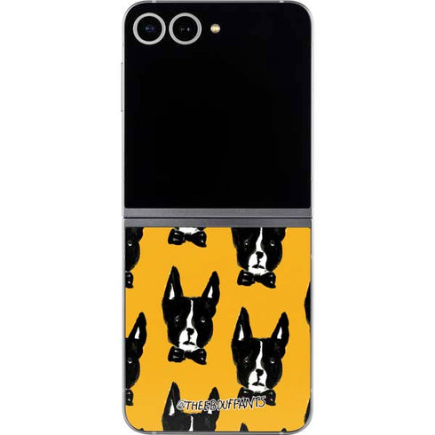 Bouffants and Broken Hearts Boston Terrier Galaxy Z Flip6 Skin
