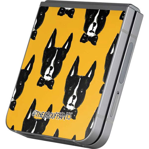 Bouffants and Broken Hearts Boston Terrier Galaxy Z Flip6 Skin