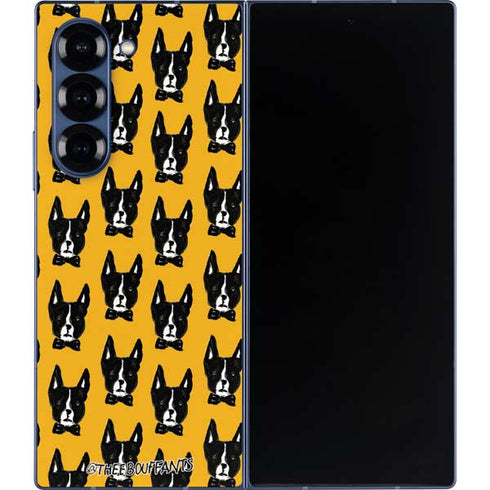 Bouffants and Broken Hearts Boston Terrier Galaxy Z Fold6 Skin