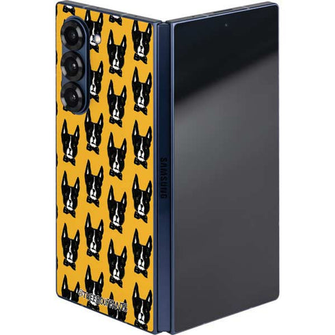 Bouffants and Broken Hearts Boston Terrier Galaxy Z Fold6 Skin