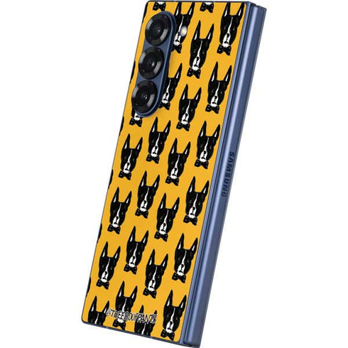Bouffants and Broken Hearts Boston Terrier Galaxy Z Fold6 Skin