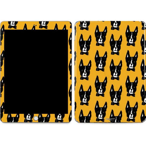 Bouffants and Broken Hearts Boston Terrier Apple iPad Skin