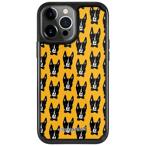 Bouffants and Broken Hearts Boston Terrier iPhone Cases