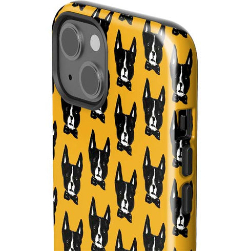 Bouffants and Broken Hearts Boston Terrier iPhone 15 Impact Case
