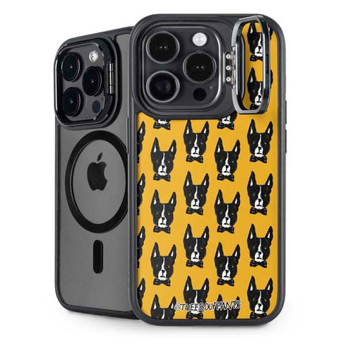 Bouffants and Broken Hearts Boston Terrier iPhone 15 Pro Kickstand Case