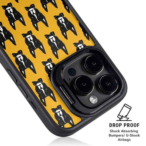 Bouffants and Broken Hearts Boston Terrier iPhone 15 Pro Max Kickstand Case