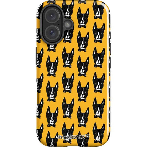 Bouffants and Broken Hearts Boston Terrier iPhone 16 Impact Case