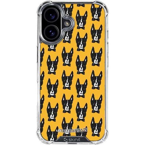 Bouffants and Broken Hearts Boston Terrier iPhone 16 Plus Clear Case