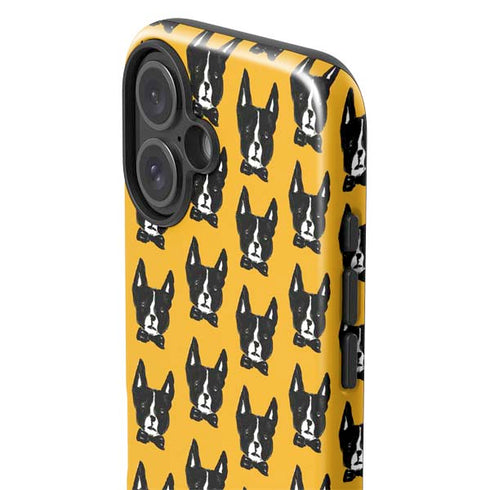 Bouffants and Broken Hearts Boston Terrier iPhone 16 Plus Impact Case