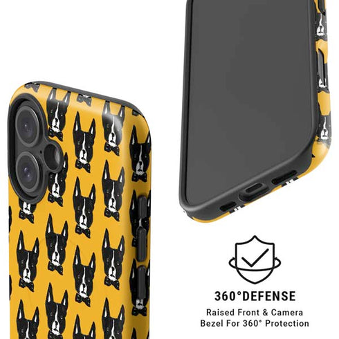 Bouffants and Broken Hearts Boston Terrier iPhone 16 Plus Magsafe Impact Case