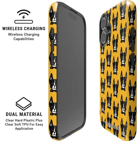 Bouffants and Broken Hearts Boston Terrier iPhone 16 Plus Magsafe Impact Case