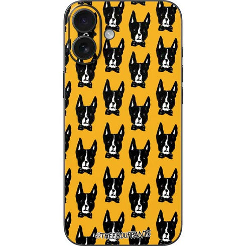 Bouffants and Broken Hearts Boston Terrier iPhone 16 Plus Skin