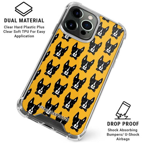 Bouffants and Broken Hearts Boston Terrier iPhone 16 Pro Clear Case
