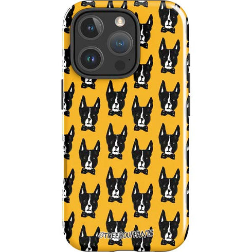 Bouffants and Broken Hearts Boston Terrier iPhone 16 Pro Impact Case