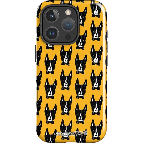 Bouffants and Broken Hearts Boston Terrier iPhone 16 Pro Magsafe Impact Case
