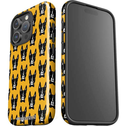 Bouffants and Broken Hearts Boston Terrier iPhone 16 Pro Max Impact Case
