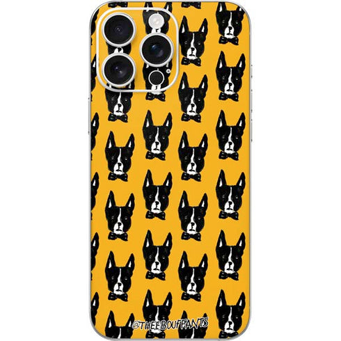 Bouffants and Broken Hearts Boston Terrier iPhone 16 Pro Max Skin