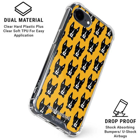 Bouffants and Broken Hearts Boston Terrier iPhone 16e Clear Case