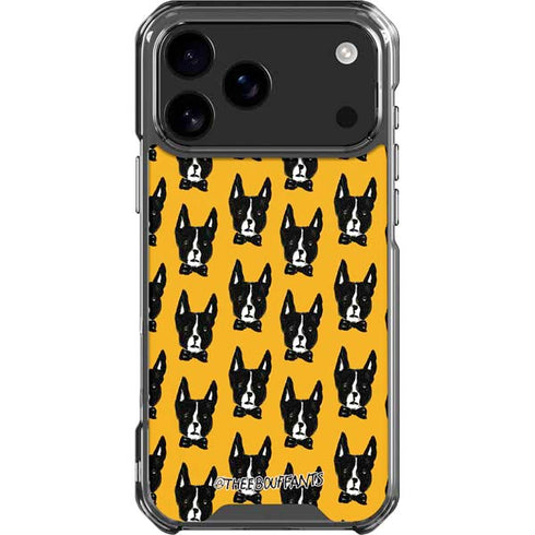 Bouffants and Broken Hearts Boston Terrier iPhone 18 Pro Max Clear Case