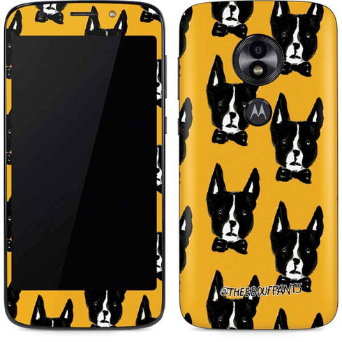 Bouffants and Broken Hearts Boston Terrier Moto E5 Play Skin