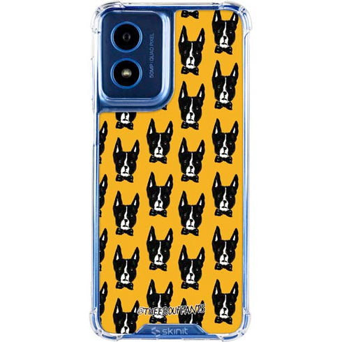 Bouffants and Broken Hearts Boston Terrier Moto G Play 4G (2024) Clear Case