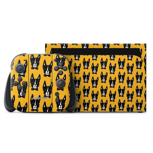 Bouffants and Broken Hearts Boston Terrier Nintendo Switch 2 (2025) with Joy-Con Skin