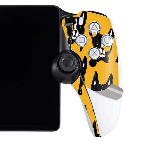 Bouffants and Broken Hearts Boston Terrier PlayStation Portal Remote Player Skin