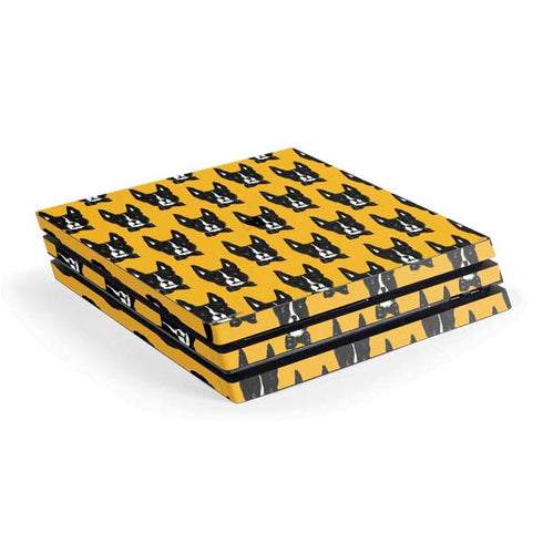 Bouffants and Broken Hearts Boston Terrier PlayStation PS4 Skins