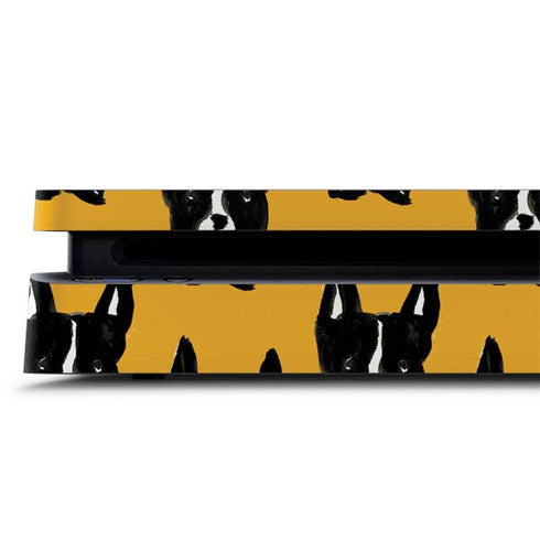 Bouffants and Broken Hearts Boston Terrier PS4 Slim Skin