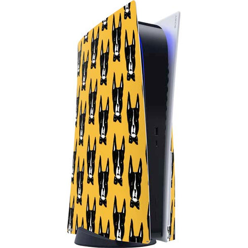 Bouffants and Broken Hearts Boston Terrier PlayStation PS5 Skins