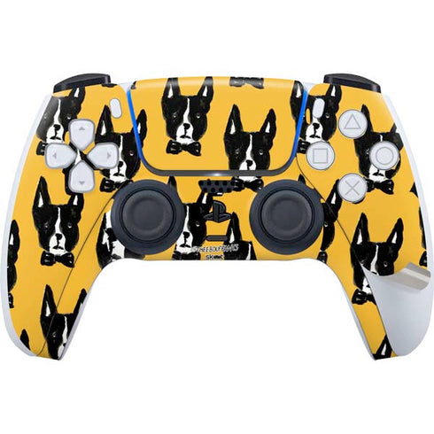 Bouffants and Broken Hearts Boston Terrier PS5 Pro Disk Bundle Skin