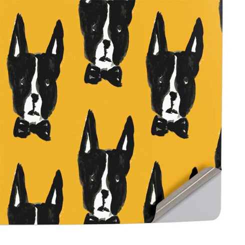 Bouffants and Broken Hearts Boston Terrier PS5 Slim Digital Edition Console Skin
