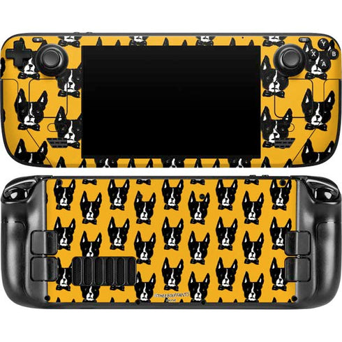 Bouffants and Broken Hearts Boston Terrier Steam Deck Handheld Gaming Computer OLED Skin