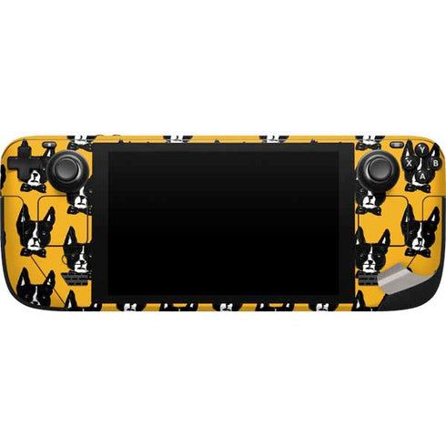 Bouffants and Broken Hearts Boston Terrier Steam Deck Handheld Gaming Computer Skin