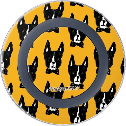 Bouffants and Broken Hearts Boston Terrier Wireless Charger Skin
