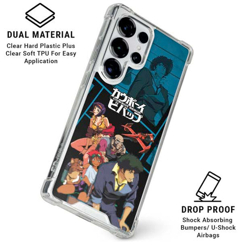 Cowboy Bebop Bounty Crew Galaxy S25 Ultra Clear Case