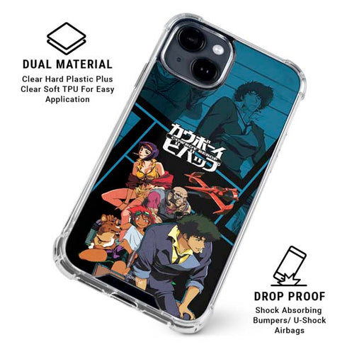 Cowboy Bebop Bounty Crew iPhone 15 Clear Case