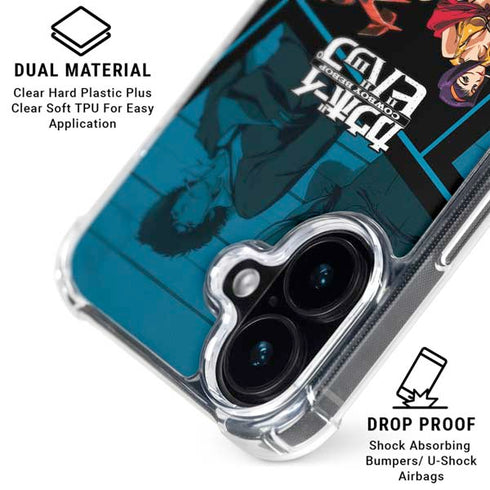 Cowboy Bebop Bounty Crew iPhone 16 Clear Case
