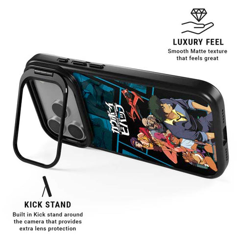 Cowboy Bebop Bounty Crew iPhone 17 Pro Max Kickstand Case