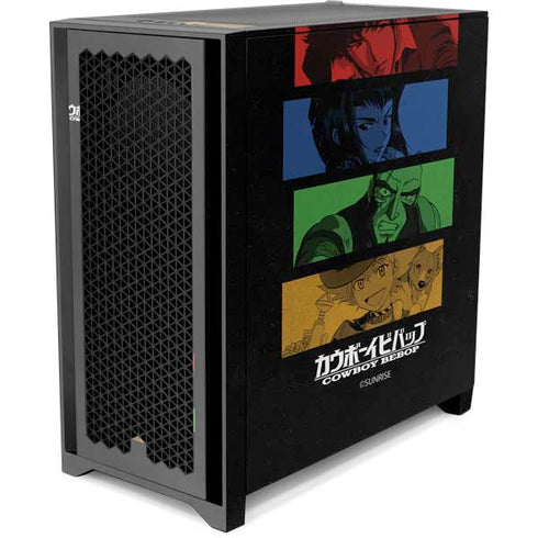 Cowboy Bebop Bounty Hunters Corsair 4000D Tempered Glass Mid-Tower ATX Case Skin
