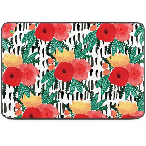 Bouffants and Broken Hearts Bouquets Print 3 HP Chromebook Skin