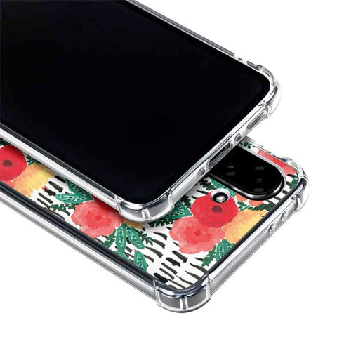 Bouffants and Broken Hearts Bouquets Print 3 Galaxy A36 5G Clear Case