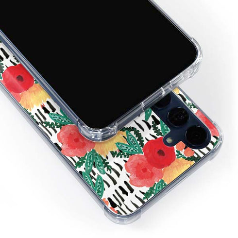 Bouffants and Broken Hearts Bouquets Print 3 Galaxy A55 5G Clear Case