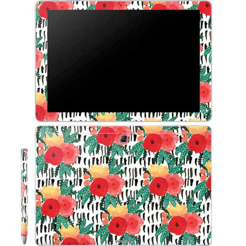 Bouffants and Broken Hearts Bouquets Print 3 Galaxy Book 12in Skin