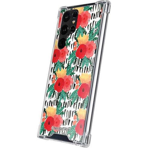 Bouffants and Broken Hearts Bouquets Print 3 Galaxy S23 Ultra Clear Case