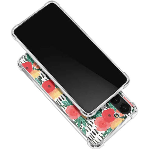 Bouffants and Broken Hearts Bouquets Print 3 Galaxy S24 FE Clear Case