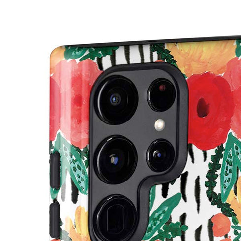Bouffants and Broken Hearts Bouquets Print 3 Galaxy S25 Ultra Impact Case