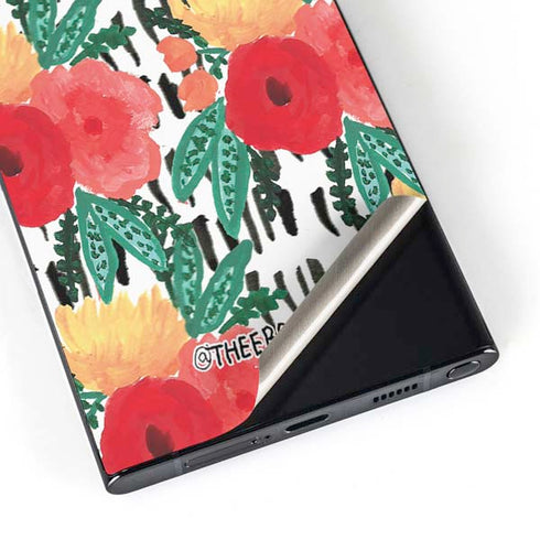 Bouffants and Broken Hearts Bouquets Print 3 Galaxy S25 Ultra Skin