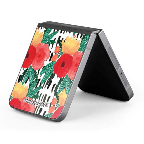 Bouffants and Broken Hearts Bouquets Print 3 Galaxy Z Flip6 Skin